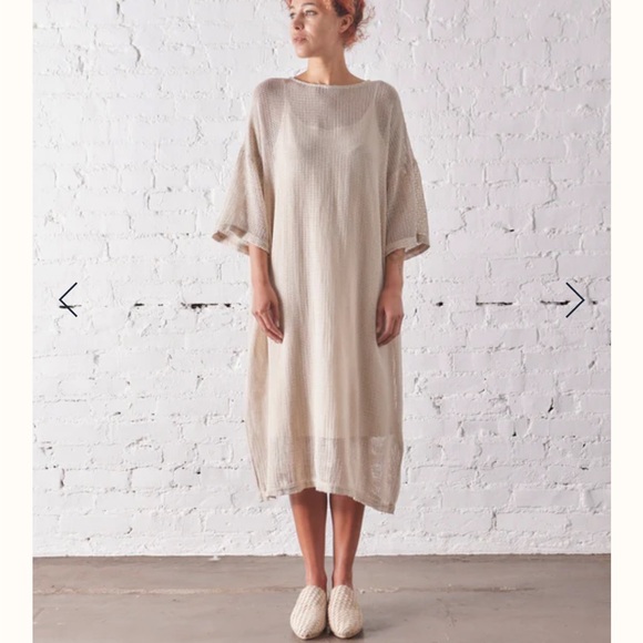 Black Crane Cami Dress in cloud - Picture 3 of 6